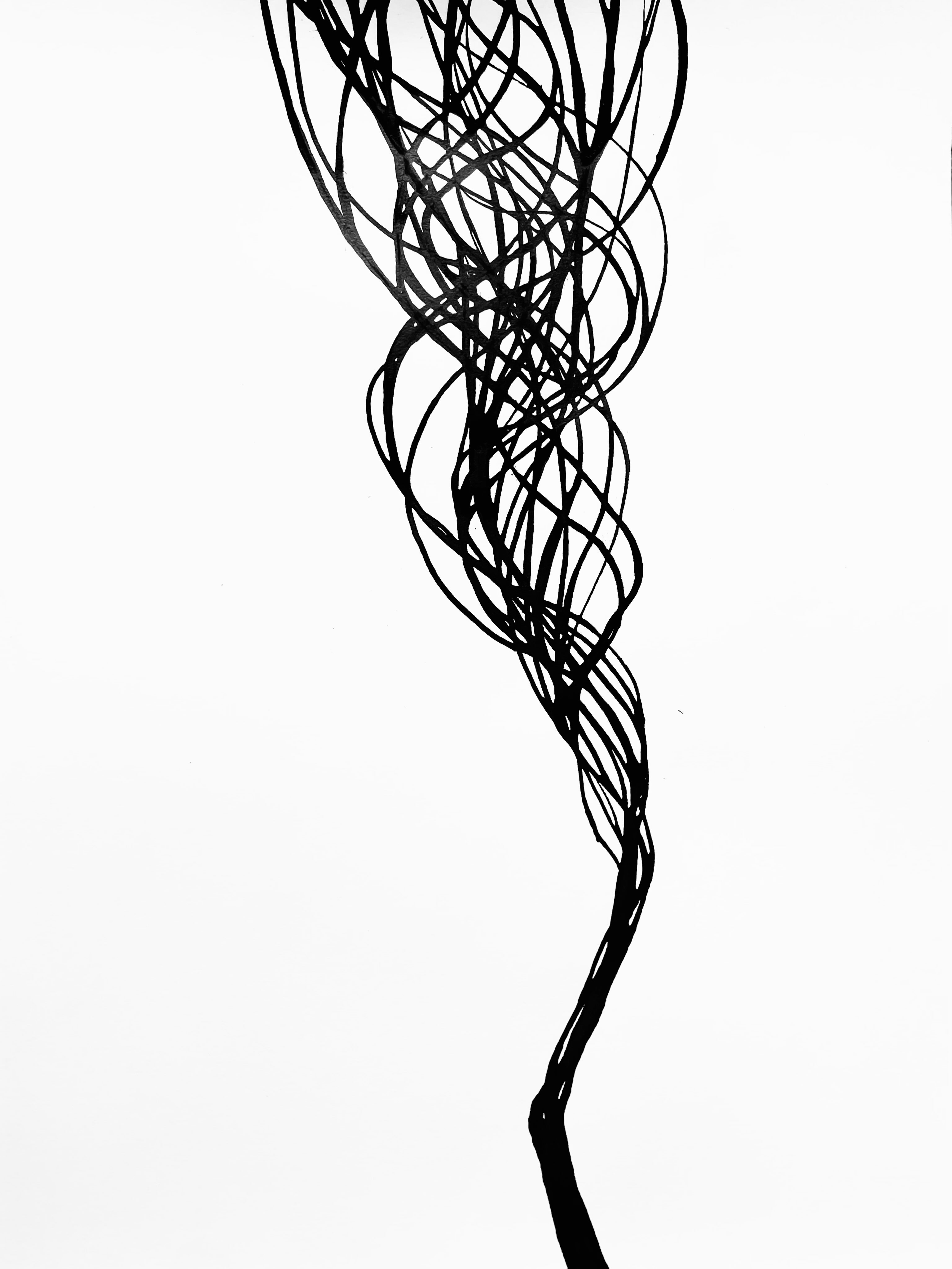 And now to something completely different: My „zen practice“ how I call my ink drawings which I do recently on a quite regular base and therefore develop into a new series of drawings. It‘s about control and letting go, the delicate balance of the two and the joy of movement.
#chineseink #drawing #movement #blackonwhite #anjaehrenberg