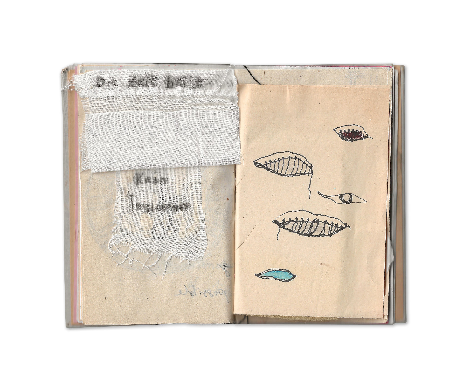 Künstlerbuch Mixed Media Louise Bourgeois, Die Zeit heilt keine Traumata, Wunden